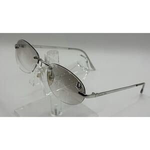Christian Dior CAT ZGGMN Sunglasses Silver 59-18 135 Oval Rimless